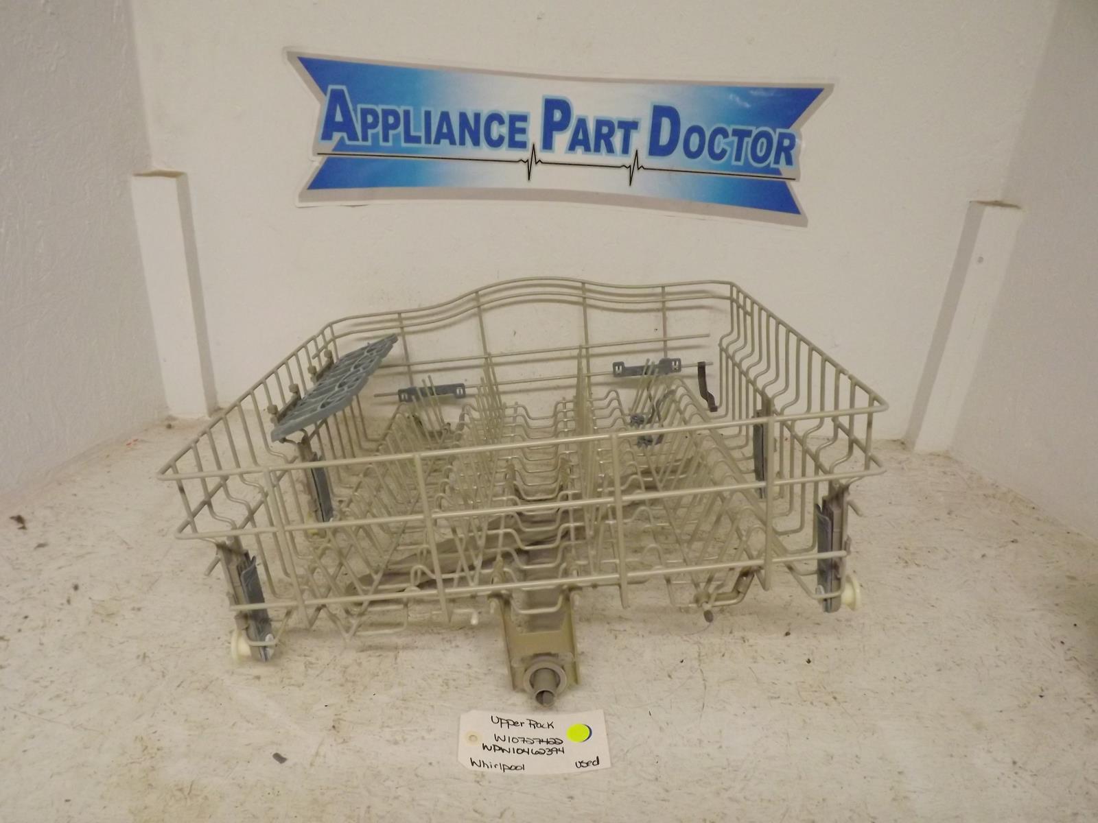 Whirlpool Dishwasher W10727422 WPW10462394 Upper Rack Used Whirlpool Dishwasher W10727422 WPW10462394 Upper Rack Used